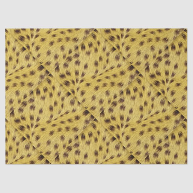 Cheetah Fur Muster Tissue Paper Seidenpapier (Vorderseite)