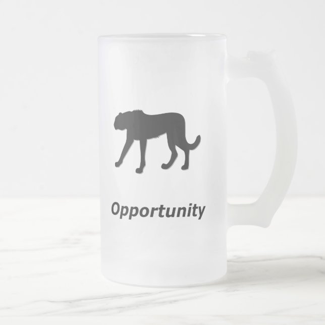 Cheetah Gelegenheit Mattglas Bierglas (Rechts)