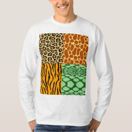 Cheetah, Giraffe, Tiger und Schlange T-Shirt