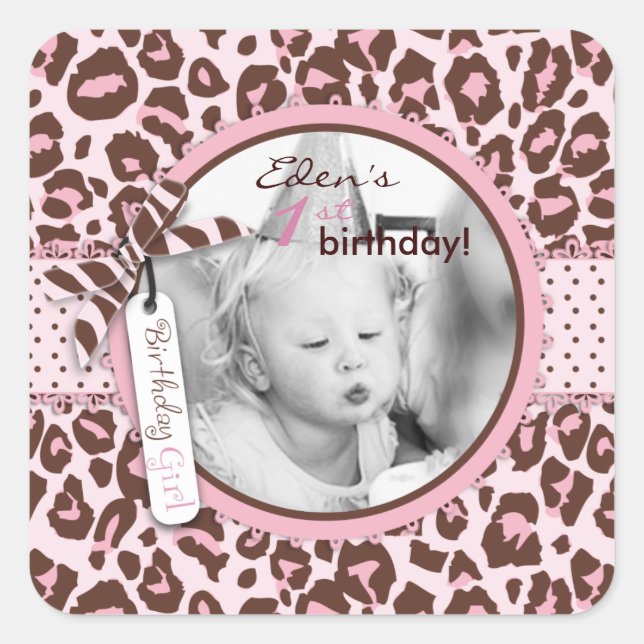 Cheetah Girl Foto Sticker 2 (Vorderseite)