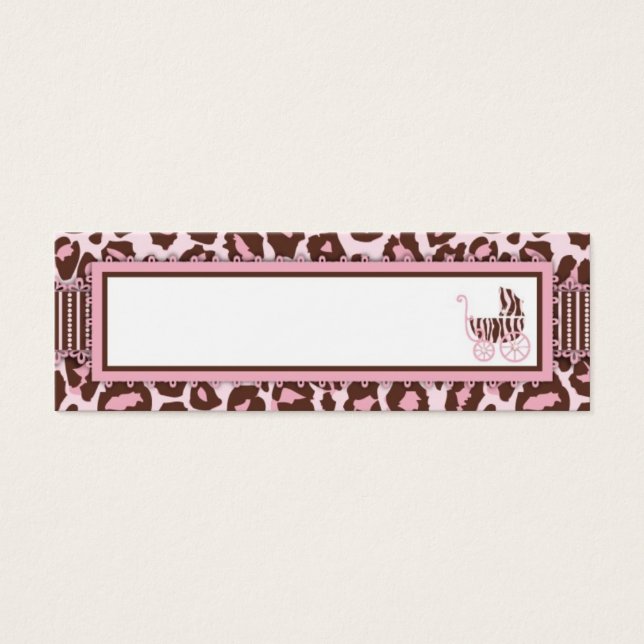 Cheetah Girl Skinny Carte Cadeau Rose A (Devant)