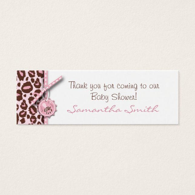 Cheetah Girl Skinny Carte cadeau rose B (Devant)