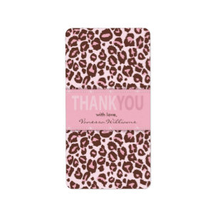 Cheetah Girl TY Mini Hershey Bar Label Adressaufkleber