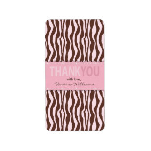 Cheetah Girl TY Mini Hershey Bar Label ZB Adressaufkleber