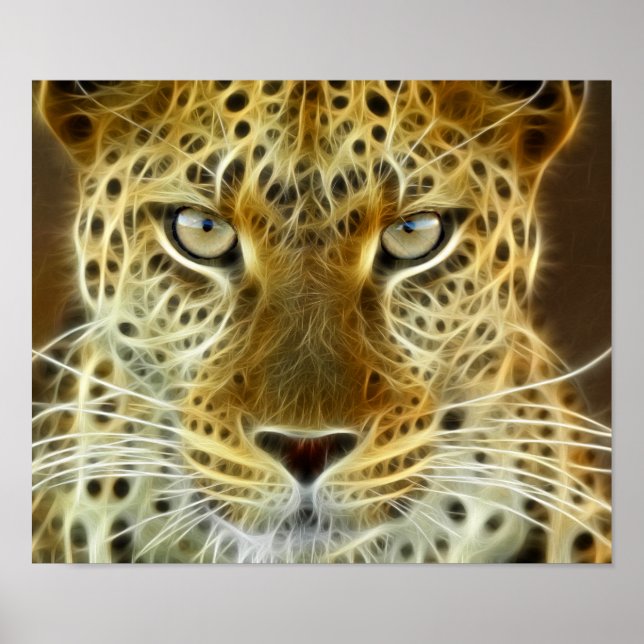 Cheetah Glowing Electricity 2 Poster (Vorne)