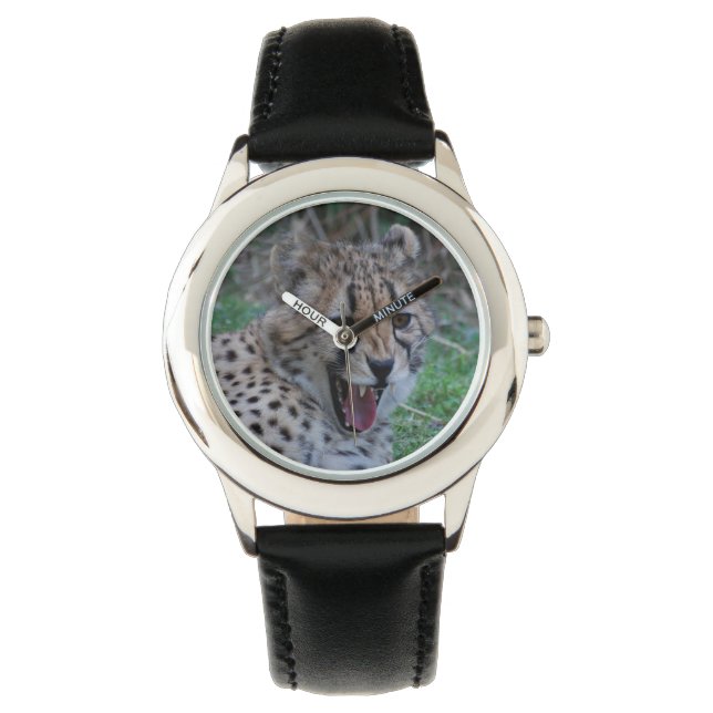Cheetah Growl Armbanduhr (Vorderseite)