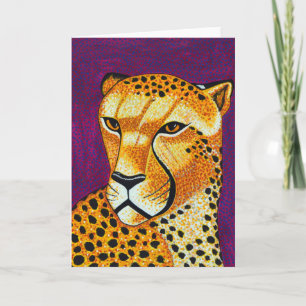 Cheetah Grußkarte Karte