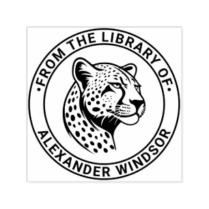 Cheetah Head #1 Bibliotheksname Permastempel