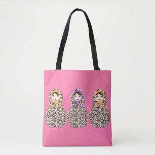 Cheetah Imprimer Sac fourre-tout Matryoshka