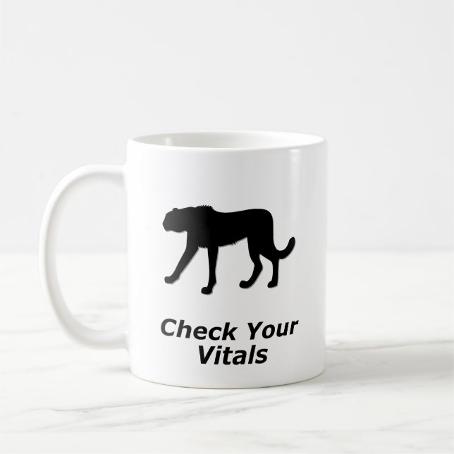 Cheetah Karo Ihre Vitale Kaffeetasse (Links)