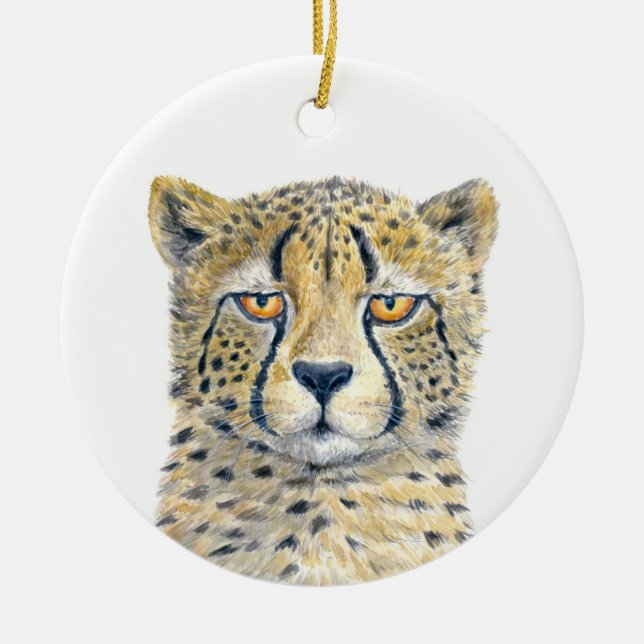 Cheetah Keramik Ornament (Vorne)