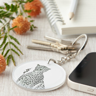 Cheetah key ring