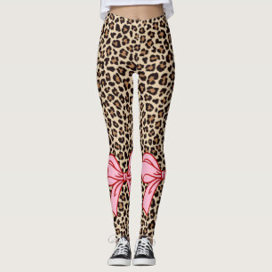 Cheetah Leggins   Classic Brown