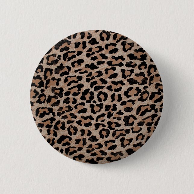Cheetah Leopard Button (Vorderseite)