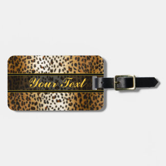Cheetah-Leopard-Imitat-Tierdruck Gepäckanhänger