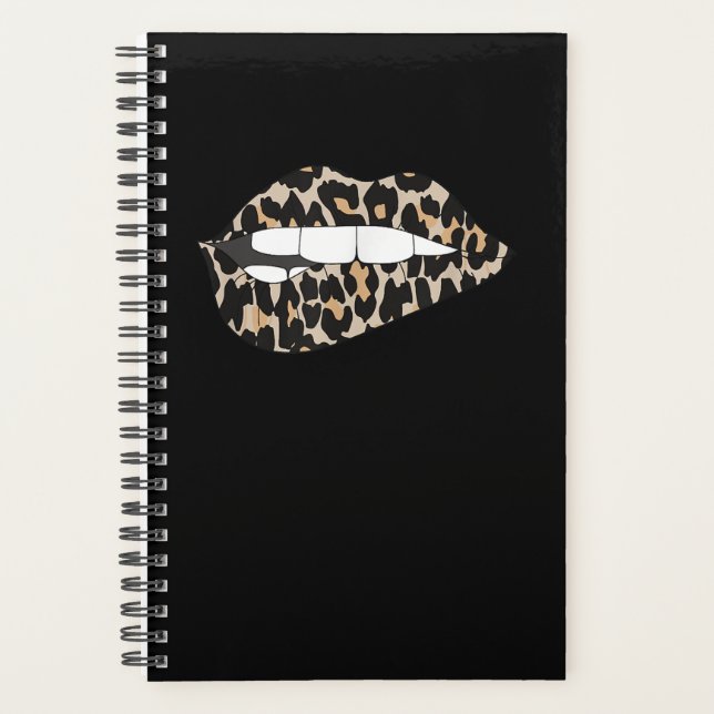 Cheetah Leopard Poster de animal Lip Bite cadeau (Devant)