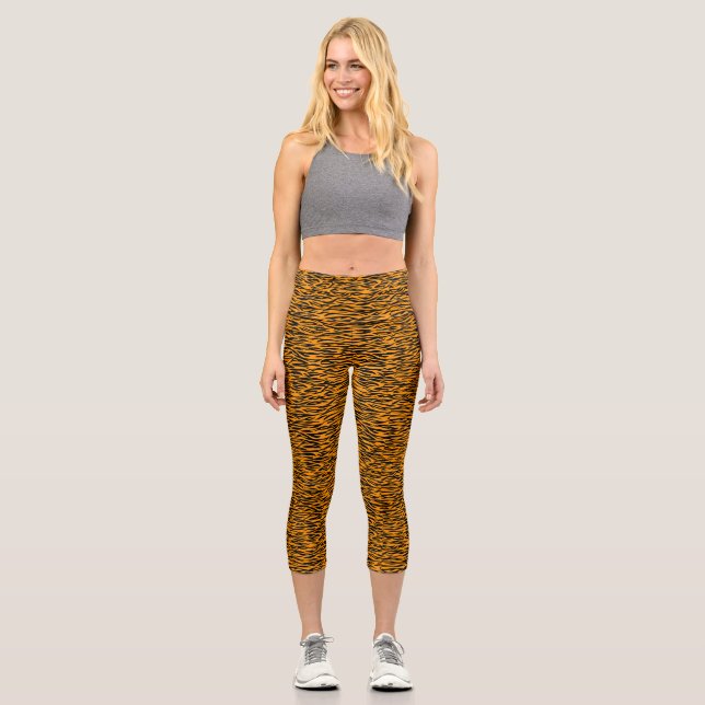 Cheetah Leopard Skin Pattern Leggings (Vorderseite)