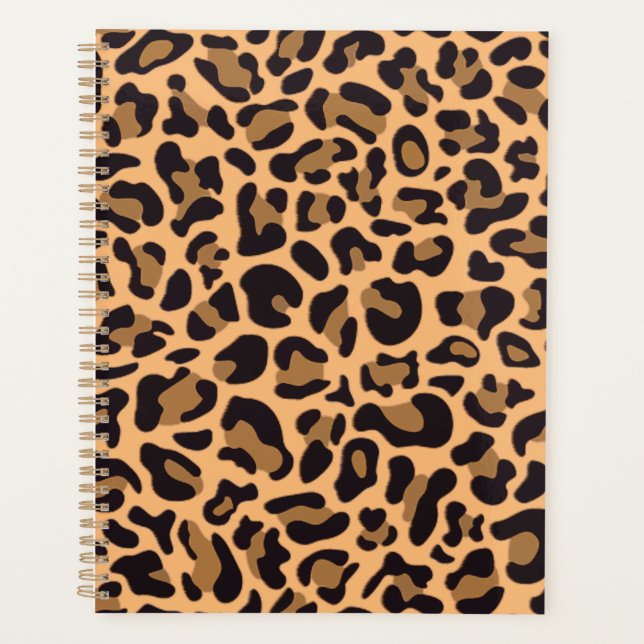 Cheetah Leopard Spots Wild Animal Print Planer (Vorderseite)