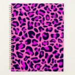 Cheetah Leopard Spots Wildtierdruckpinke Planer<br><div class="desc">Wilde Safari- und Dschungeltierdrucke. Moderne schicke Geparde, leopardene Hautfarbe in rosa Farbe.</div>
