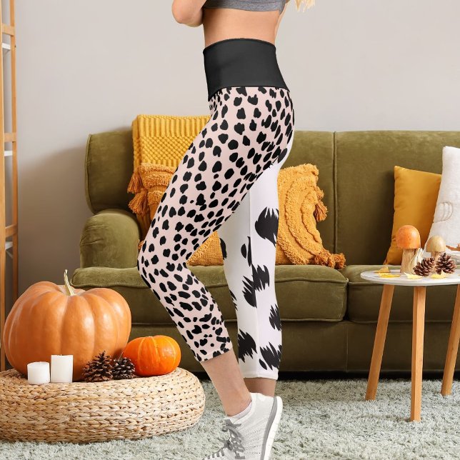 Cheetah Leopard Wildlife Cat Pattern Spots drucken Capri Leggings (Von Creator hochgeladen)