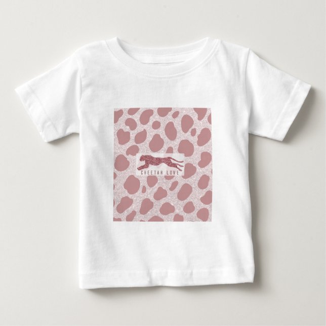 Cheetah Liebe Baby T-shirt (Vorderseite)