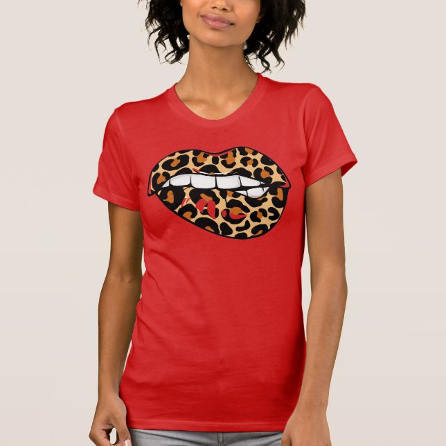 Cheetah Lips T - Shirt (Vorderseite)