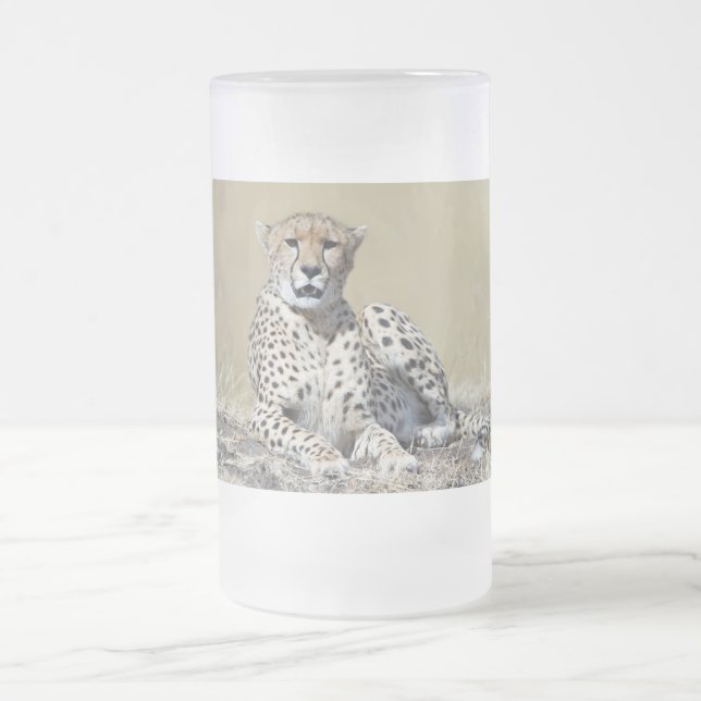 Cheetah Mattglas Bierglas (Mittel)
