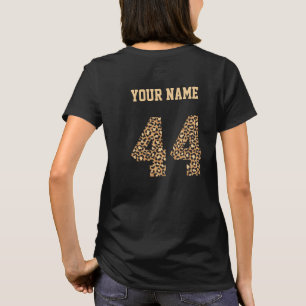 Cheetah Motif personnalisé Numéro 44 T-shirt