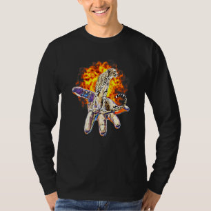 Cheetah Motif Predator Katze Tier farbenfrohe Gepa T-Shirt