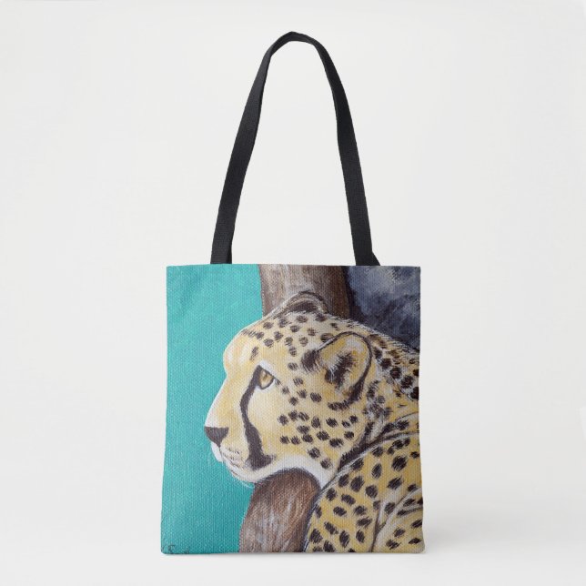Cheetah Painting Tasche (Vorderseite)