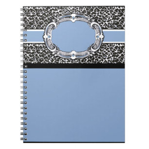 Cheetah Pattern Blue Label Notizblock