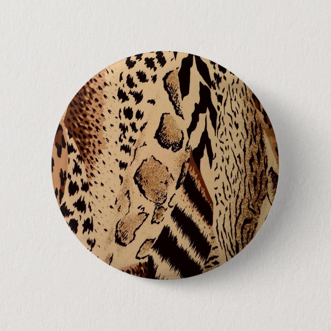 Cheetah Pattern Button (Vorderseite)