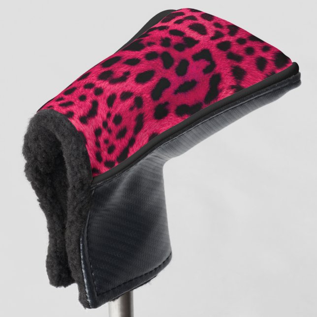 Cheetah Pattern Golf Headcover (3/4 Vorderseite)