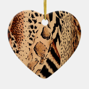 Cheetah Pattern Keramikornament
