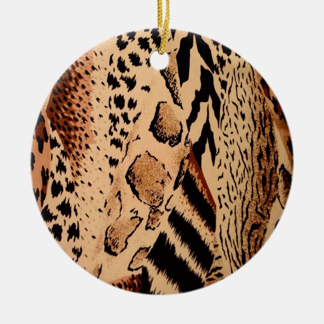 Cheetah Pattern Keramikornament (Vorne)