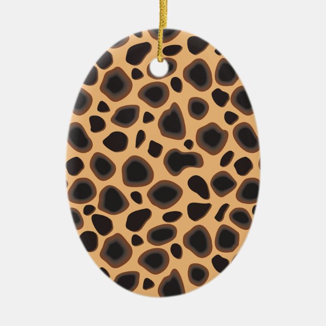 Cheetah Pattern Keramikornament (Vorne)