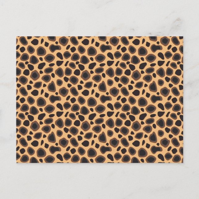 Cheetah Pattern Postkarte (Vorderseite)