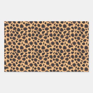 Cheetah Pattern Rechteckiger Aufkleber
