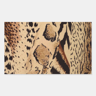Cheetah Pattern Rechteckiger Aufkleber