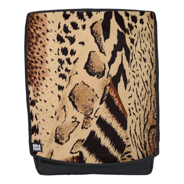 Cheetah Pattern Rucksack (Vorderseite)
