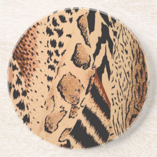 Cheetah Pattern Sandstein Untersetzer