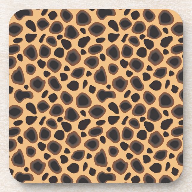 Cheetah Pattern Untersetzer (Vorderseite)