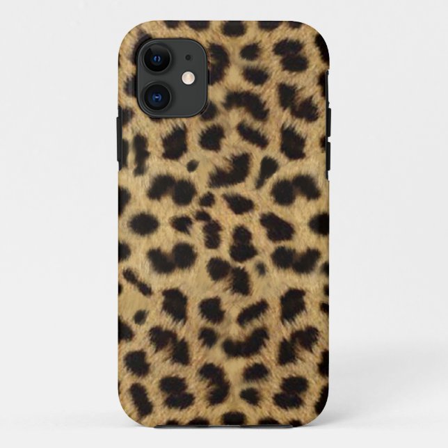 CHEETAH-PELZ-FOTO GEDRUCKT Case-Mate iPhone HÜLLE (Rückseite)