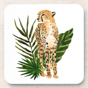 Cheetah-Perspektive Getränkeuntersetzer