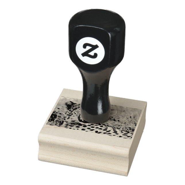 Cheetah Portrait Gummistempel (Stempel)