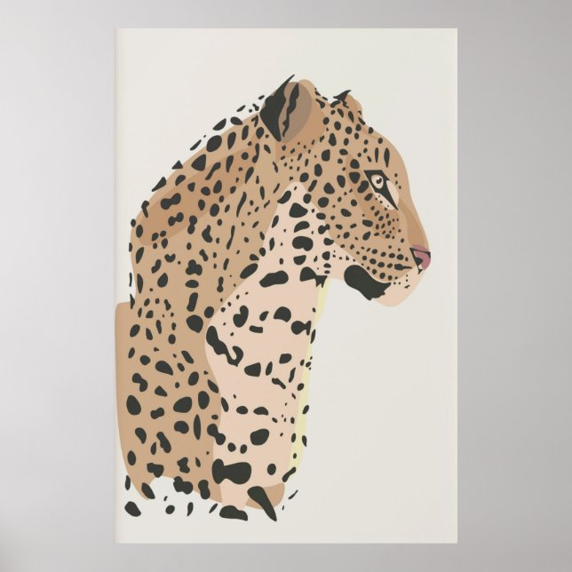 Cheetah Poster, Cheetah Print Poster (Vorne)
