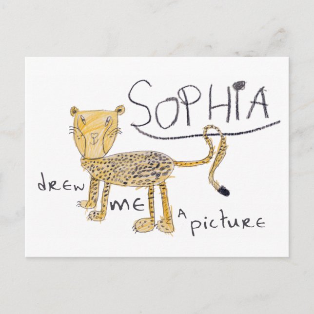 Cheetah Postkarten (Vorderseite)