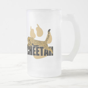 Cheetah-Power Mattglas Bierglas