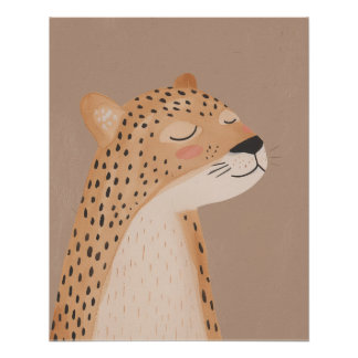 Cheetah Print, Baby Room Decke, Kinderzimmer Wall  Poster