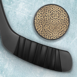Cheetah Print Eishockey Puck